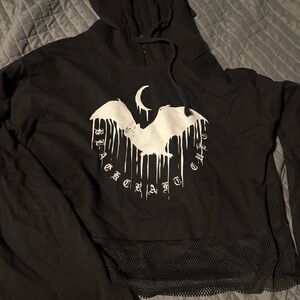 BlackCraft Cult Black Hoodie Crop Top